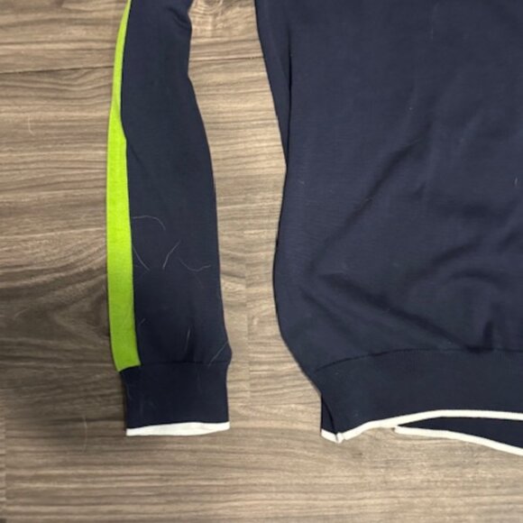 Brooks Brothers ProSport Men’s Large Golf Jacket Navy Green Zip Up - Picture 3 of 5